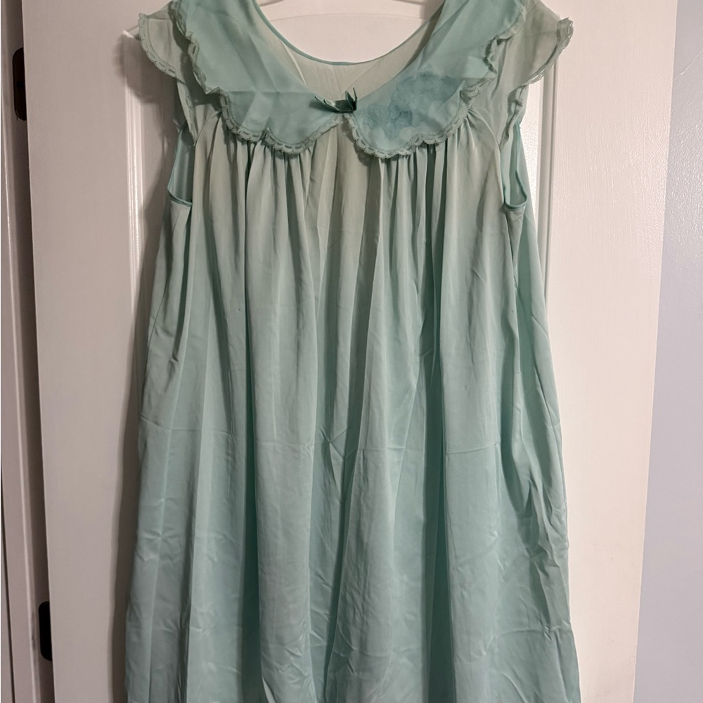 Vintage Shadowline Nylon Nightgown Lingerie Chemise size large
